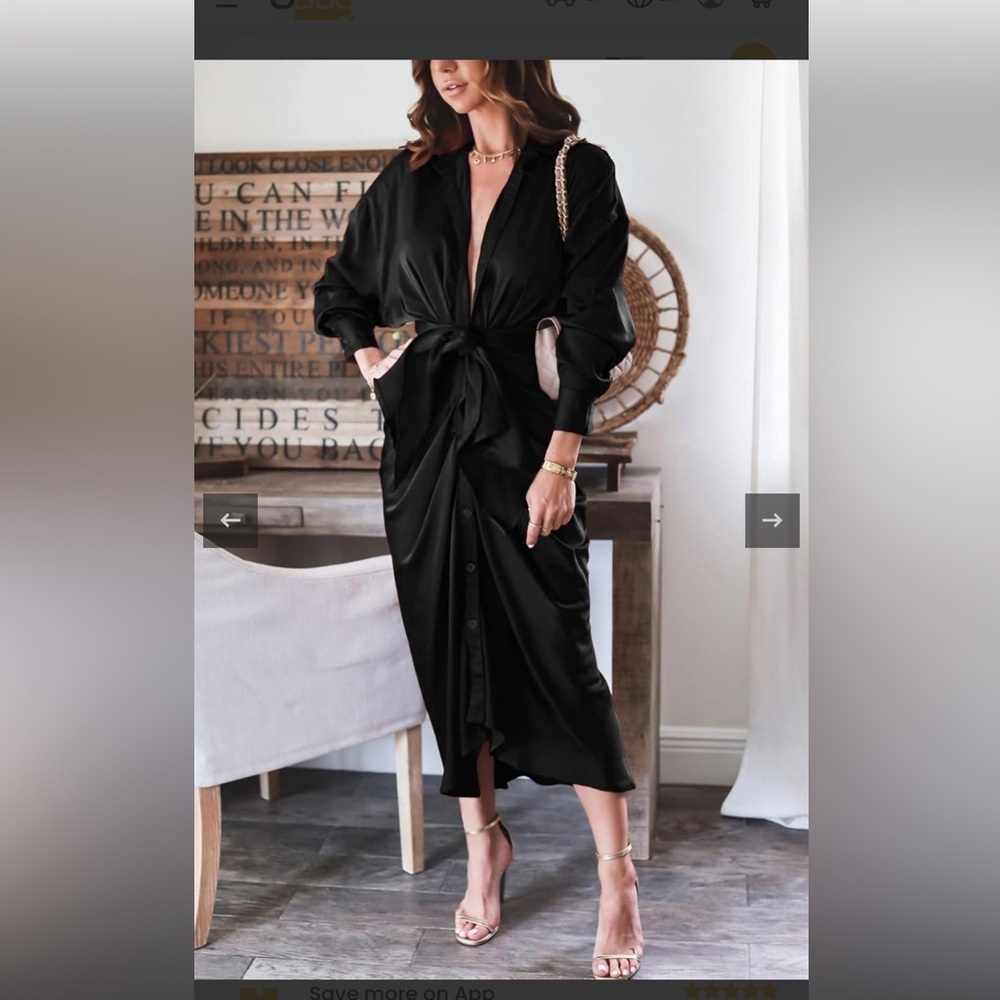 BTFBM Women 2023 Button Down Ruched Shirt Dresses Short Sleeve size small